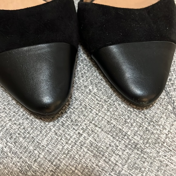 J.Jill black pointed suede and leather flats size 9. - Picture 4 of 7
